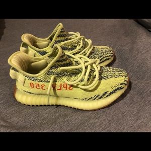 frozen yellow yeezy 350